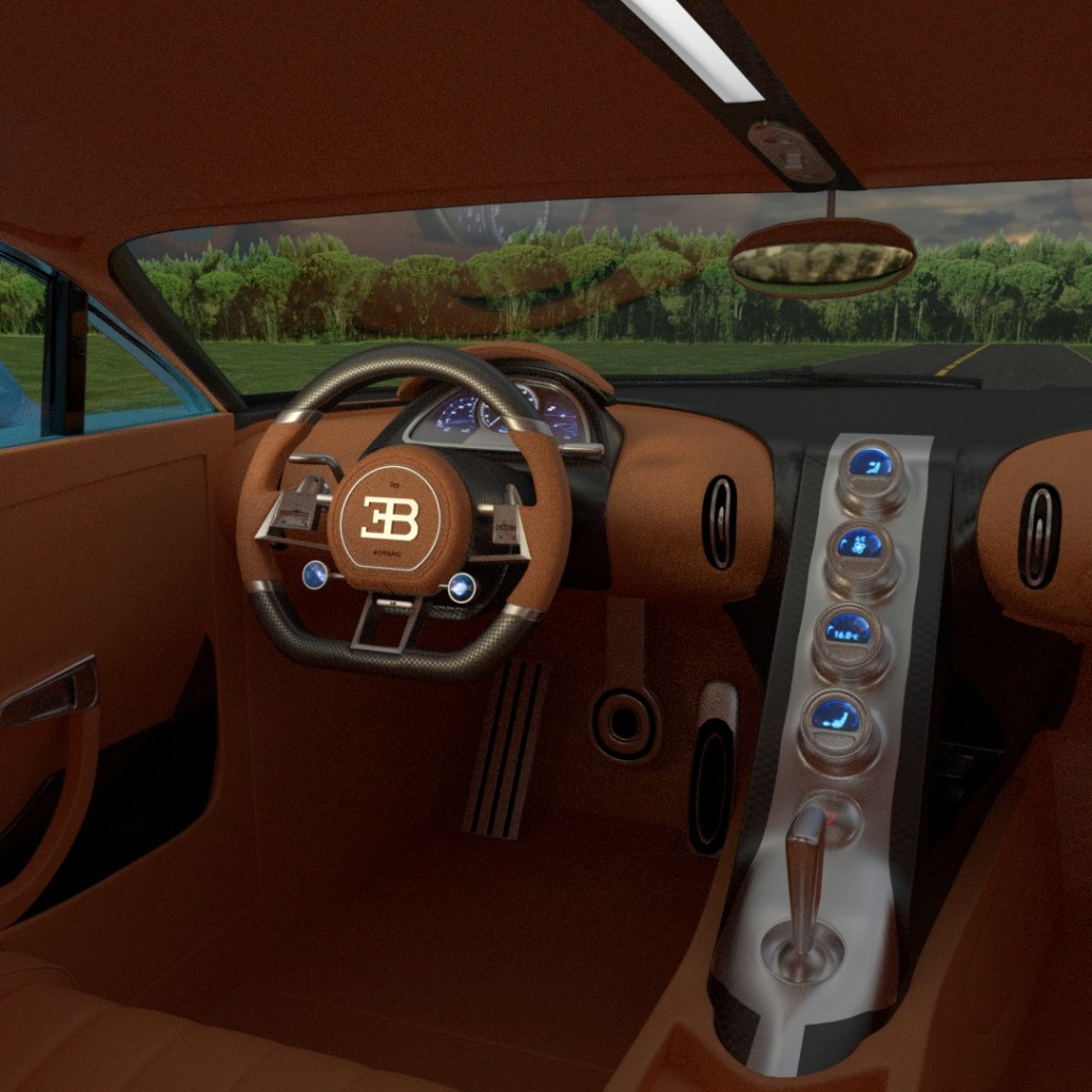 Bugatti Chiron with Interior preview image 4